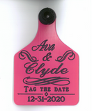 Ritchey Large Engraved Custom Save the Date Tag