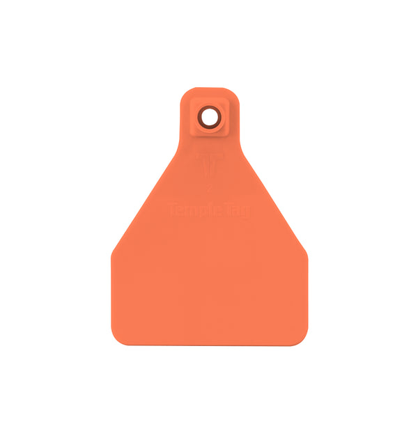 TEMPLE TAG Herdsman Tamperproof Medium Calf Blank Ear Tag with Button (25/bag)