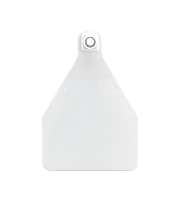 Temple Herdsman Large Cow Blank Ear Tags with Buttons (25/Bag)