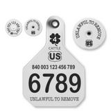 Y-Tex AA Large 4* Custom 1 Side Tag With Button - Tamperproof - Matched Set - HDX