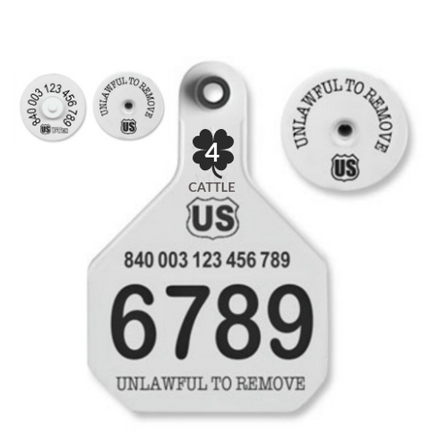 Y-Tex AA Large 4* Custom 1 Side Tag With Button - Tamperproof - Matche ...