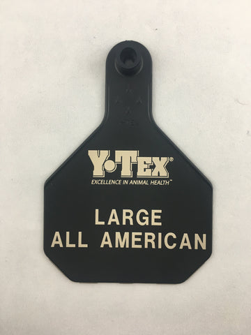 Y-Tex AA Large 4* Custom 2 Sides Tag With Button