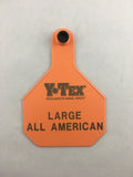 Y-Tex AA Large 4* Custom 2 Sides Tag With Button