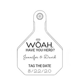 Y-TEX Large Save the Date Tag Announcement