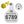 Y-Tex AA Large 4* Numbered 2 Sides Tag With Button - Tamperproof - Matched Set - FDX