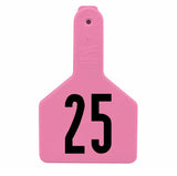 Z-Tag Bag of Z1 1-Piece Long Neck Calf Pre-Numbered Tags (25/bag)