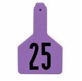 Z-Tag Bag of Z1 1-Piece Long Neck Calf Pre-Numbered Tags (25/bag)
